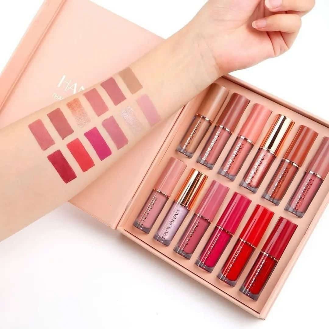 Handaiyan 12 colors matte lipgloss set