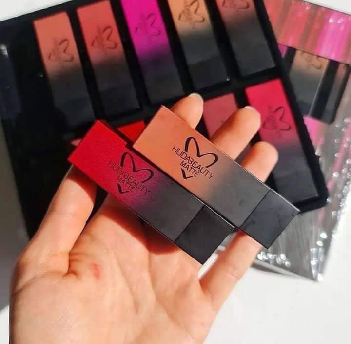 Huda Beauty Mattee Lipstick set of 12 pieces