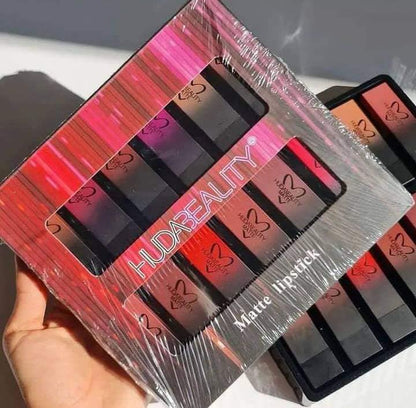 Huda Beauty Mattee Lipstick set of 12 pieces
