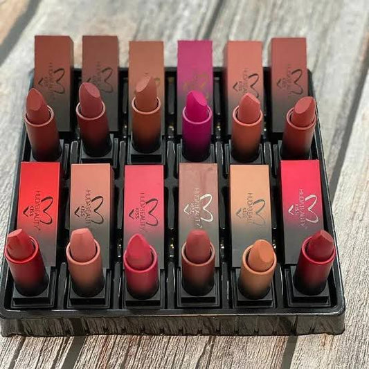 Huda Beauty Mattee Lipstick set of 12 pieces