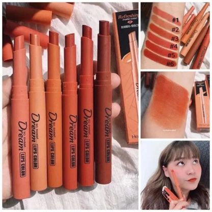 Hengfeng dream mattee lipstick 6 pieces set