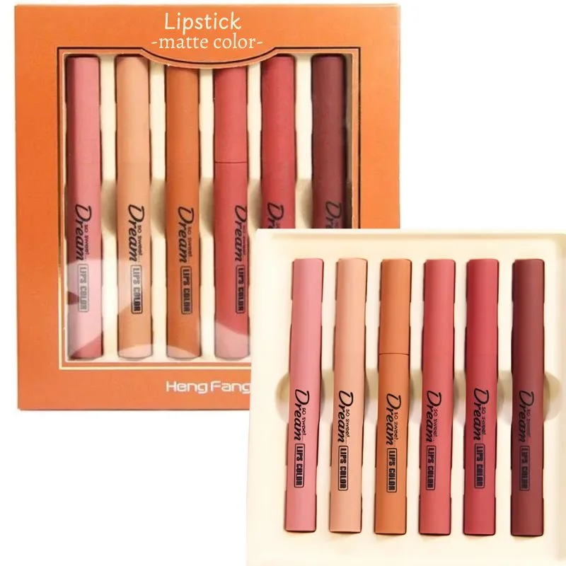 Hengfeng dream mattee lipstick 6 pieces set