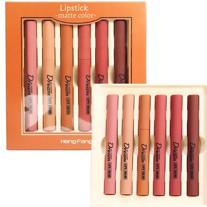 Hengfeng dream mattee lipstick 6 pieces set