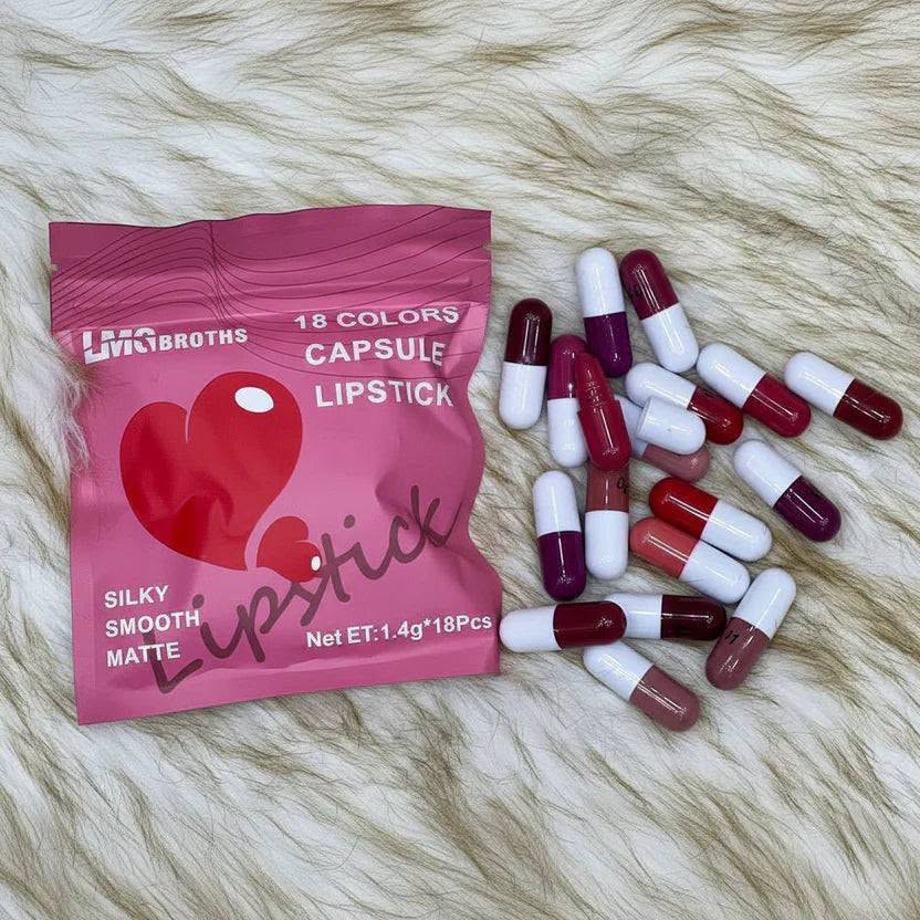 Mini Capsule Lipstick Set Pack of 18