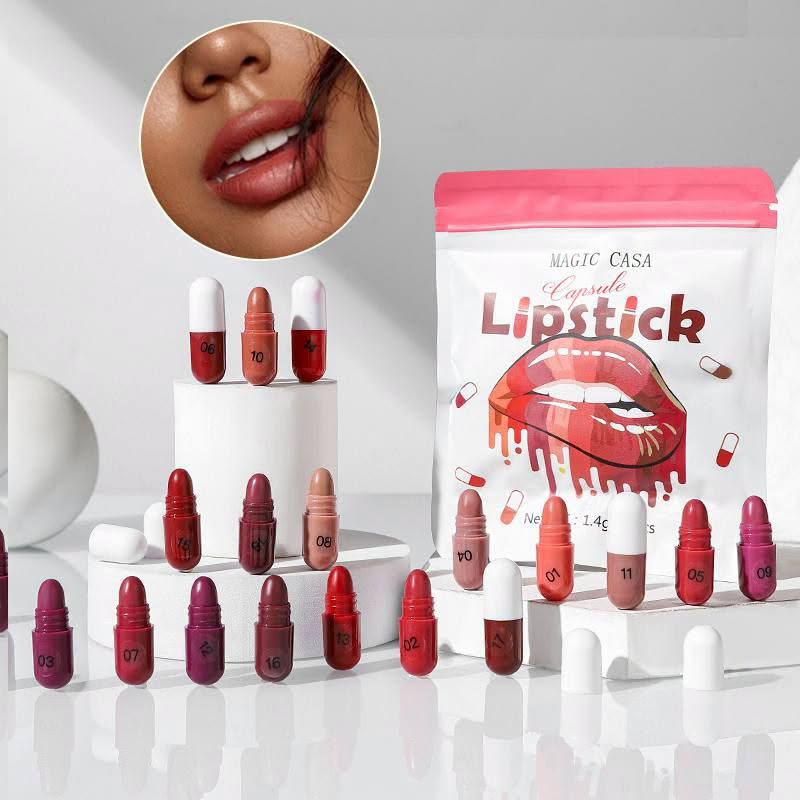 Mini Capsule Lipstick Set Pack of 18